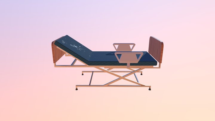 Lit Hôpital 3D Model