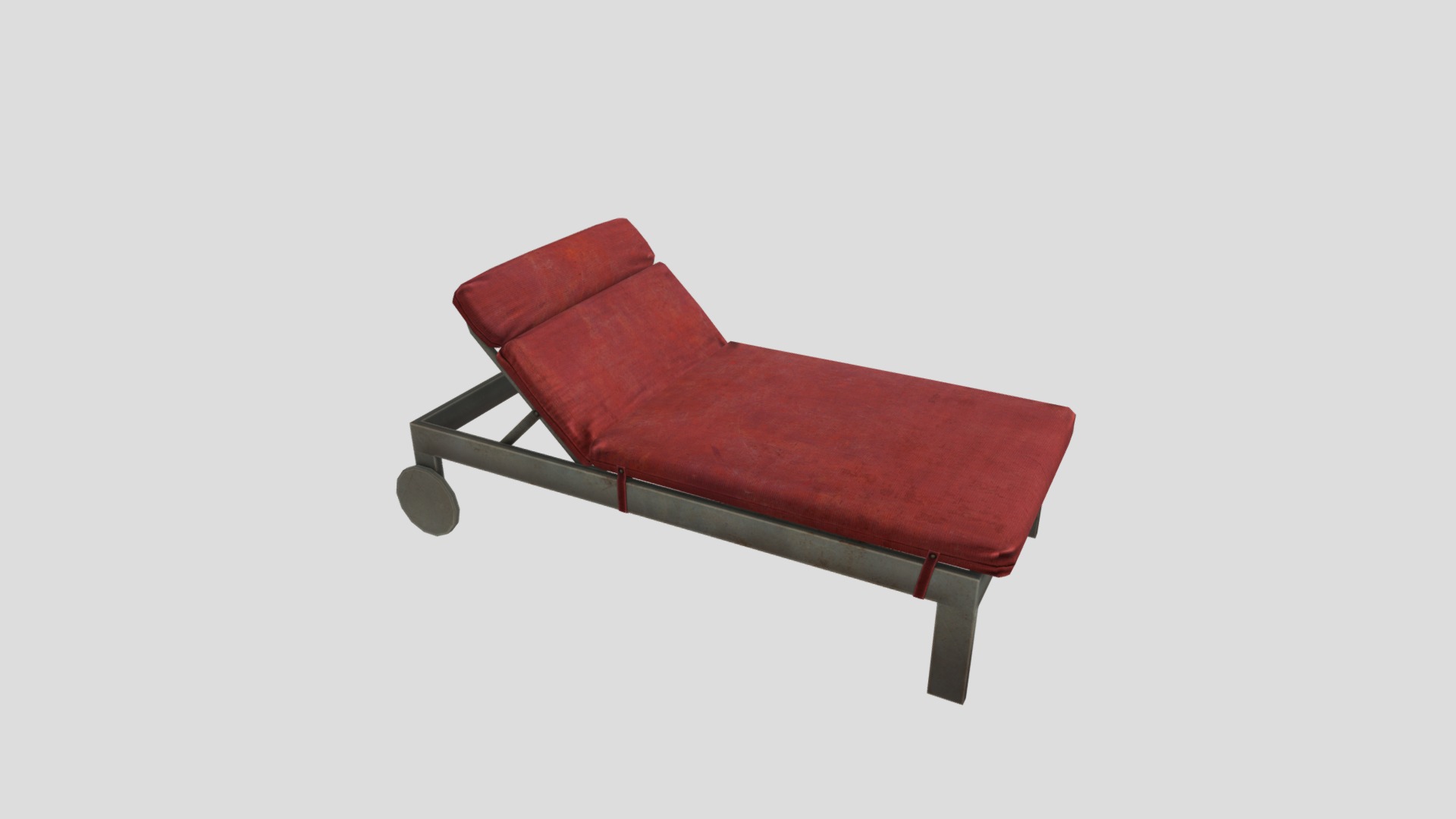 3D model Lounge 03 - This is a 3D model of the Lounge 03. The 3D model is about a red rectangular object.