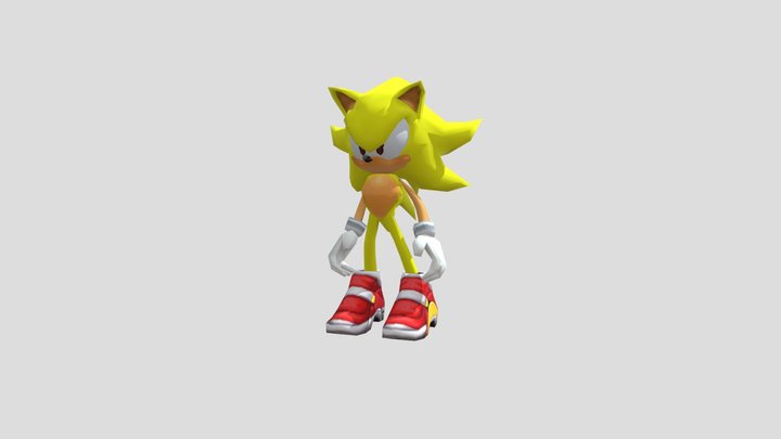 SA2 super sonic 3D Model
