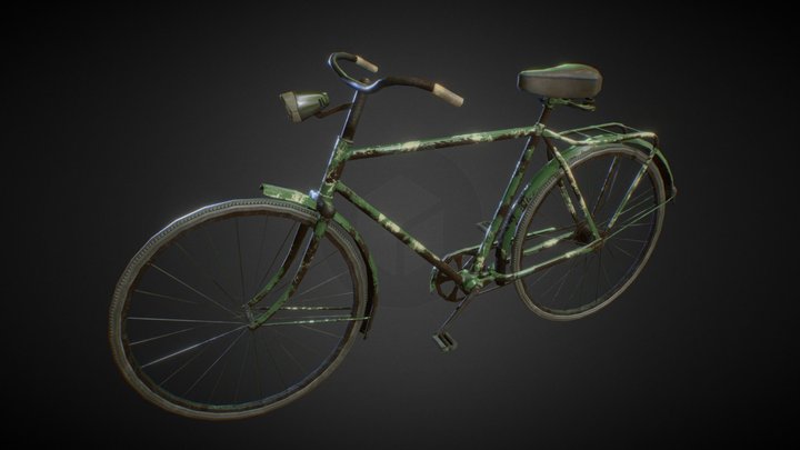 Rusty Bicycle 3D Model