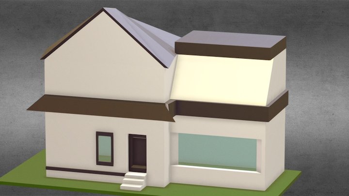 Casa Del Vecindario 3D Model