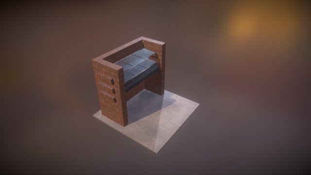 Barbacue Pit 3D Model