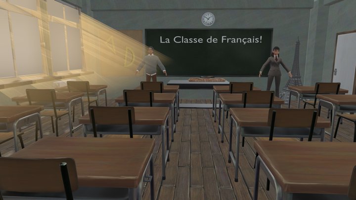 anime-classroom - 3D model by kjll3rvn [4477e6d] - Sketchfab