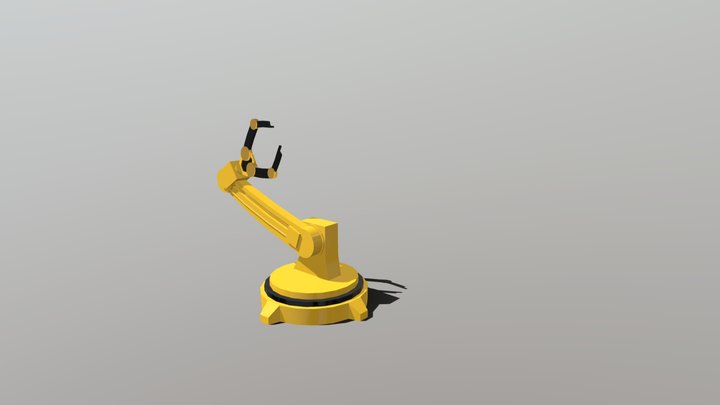 Low Poly Robot Arm / Animated