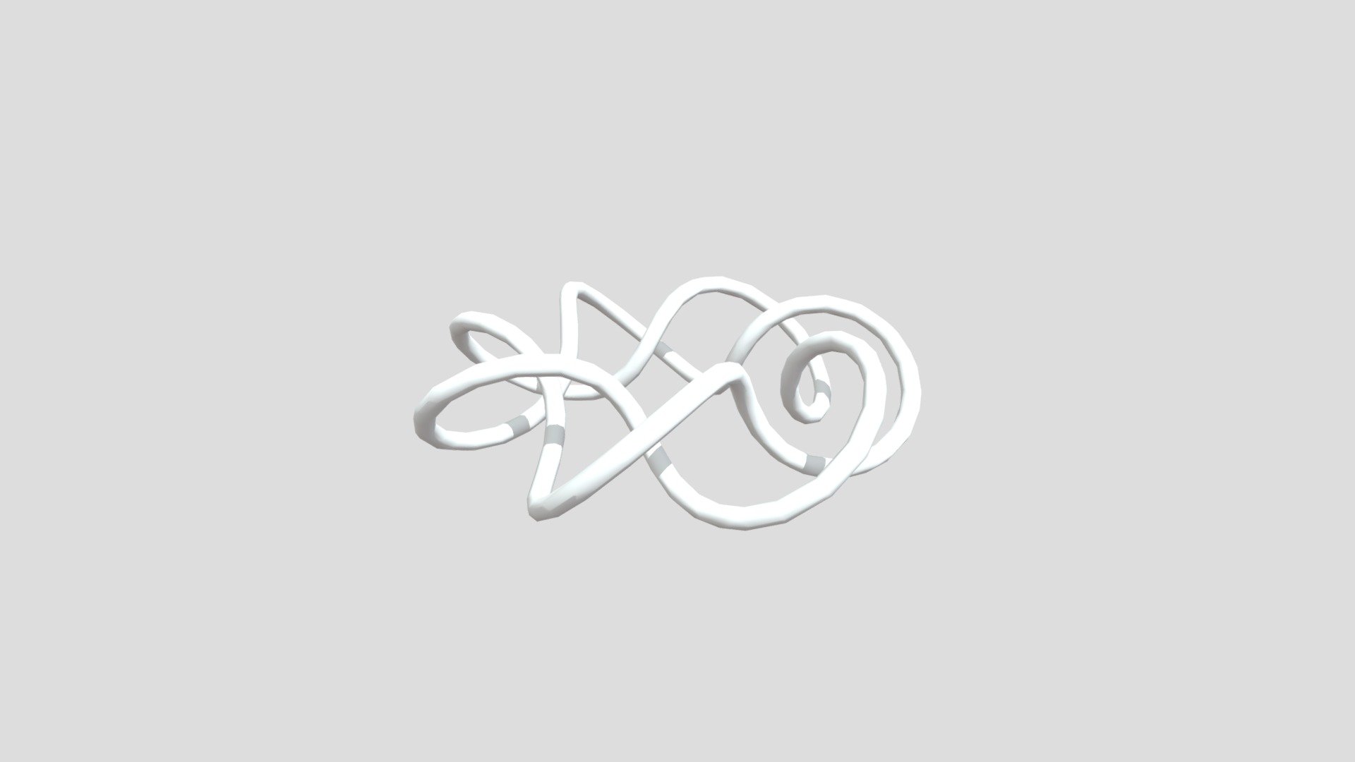 Lowpoly torus knot 7,2
