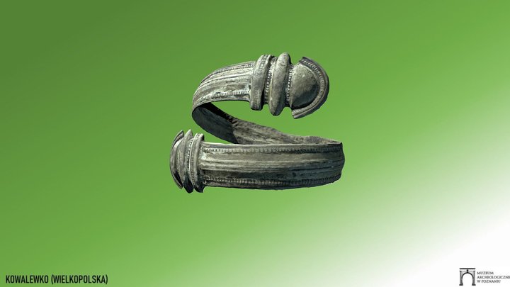 Srebrna bransoleta / Silver bracelet 3D Model