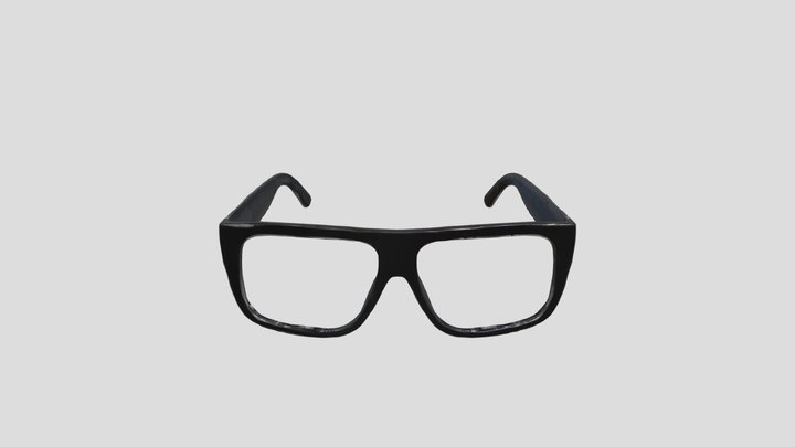 black eyeglasses 3D Model