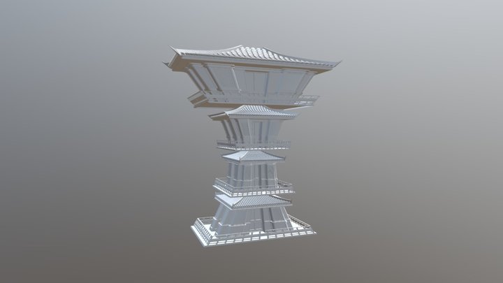 Stylized Building Exercise 3D Model