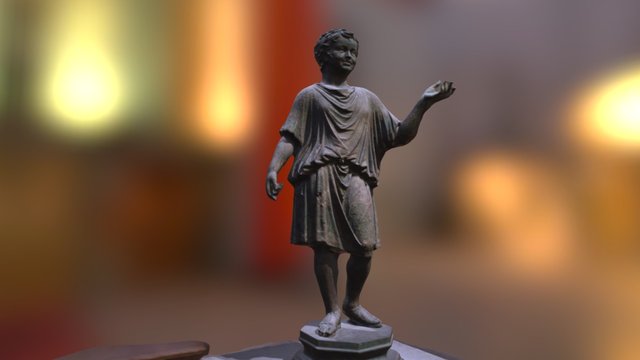 Bronze statue of a camillus (acolyte) 3D Model