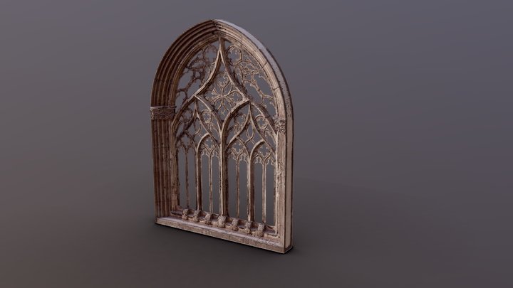 Medieval Window 3D Model