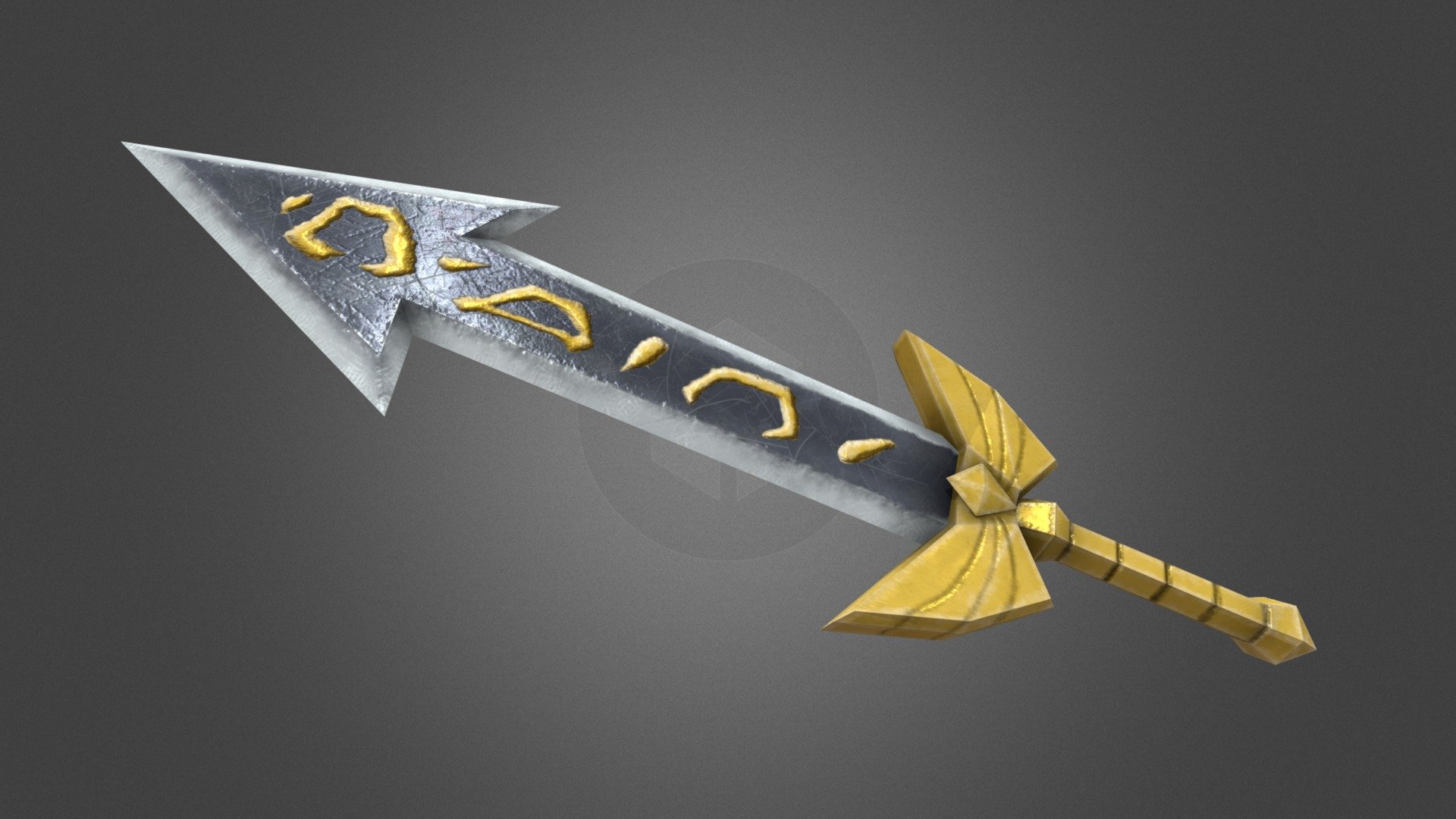 Infinity Edge Sword Fanart - 3D model by Kafu Design (@kafudesign