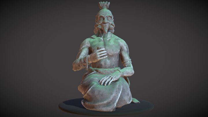 Stylized Statue 3D Model