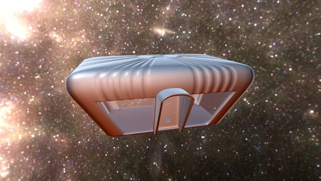 Sci-Fi House 3D Model