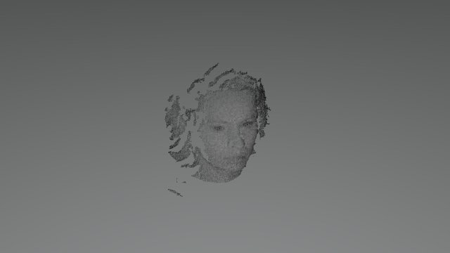 Face image restored from a single frame 3D Model