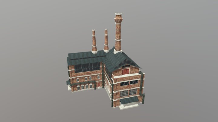 19th-century London's Factory Building 3D Model