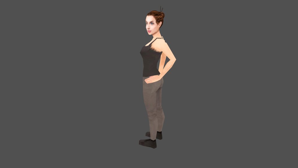PSX GRAPHICS | Low Poly Woman | Free Download