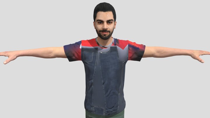 Virat Kohli 2016 3d Model 3D Model