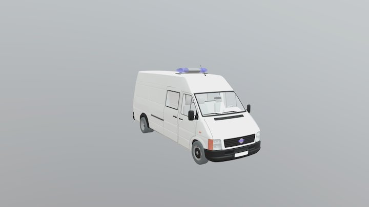 Sanitka do autoskoly 3D Model