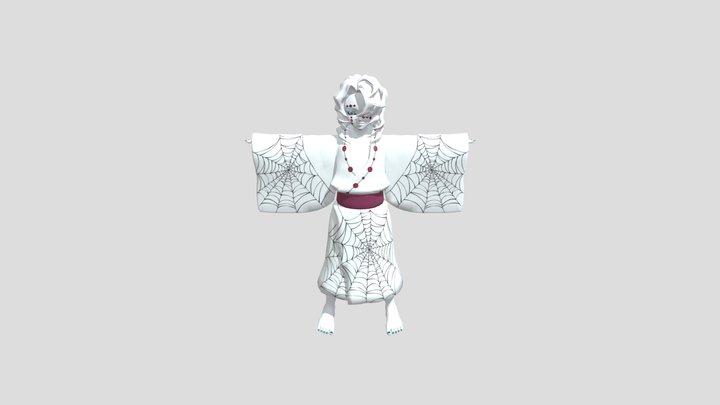 Rui From Demon Slayer - Fully Rigged 3D Model