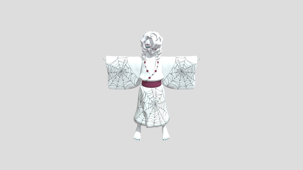 Rui From Demon Slayer - Fully Rigged