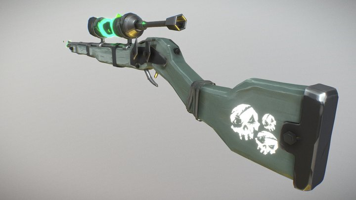 Stylized Sea Of Thieves sniper 3D Model