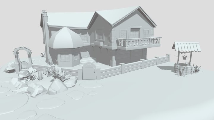 Cottage 3D Model