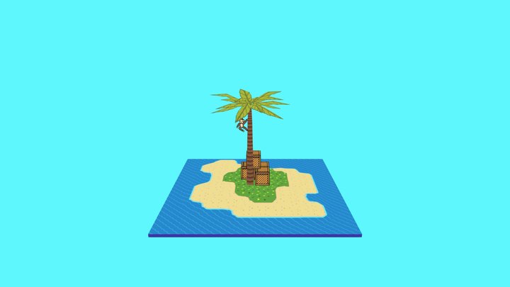 Deserted Island 🏝️ 3D Model