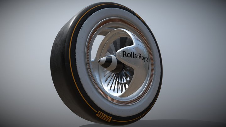 Rolls-Royce F1 Team 2049 - Vechicle Prototype 3D Model