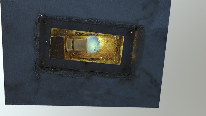 Wall Light Metashape LowPoly 3D Model