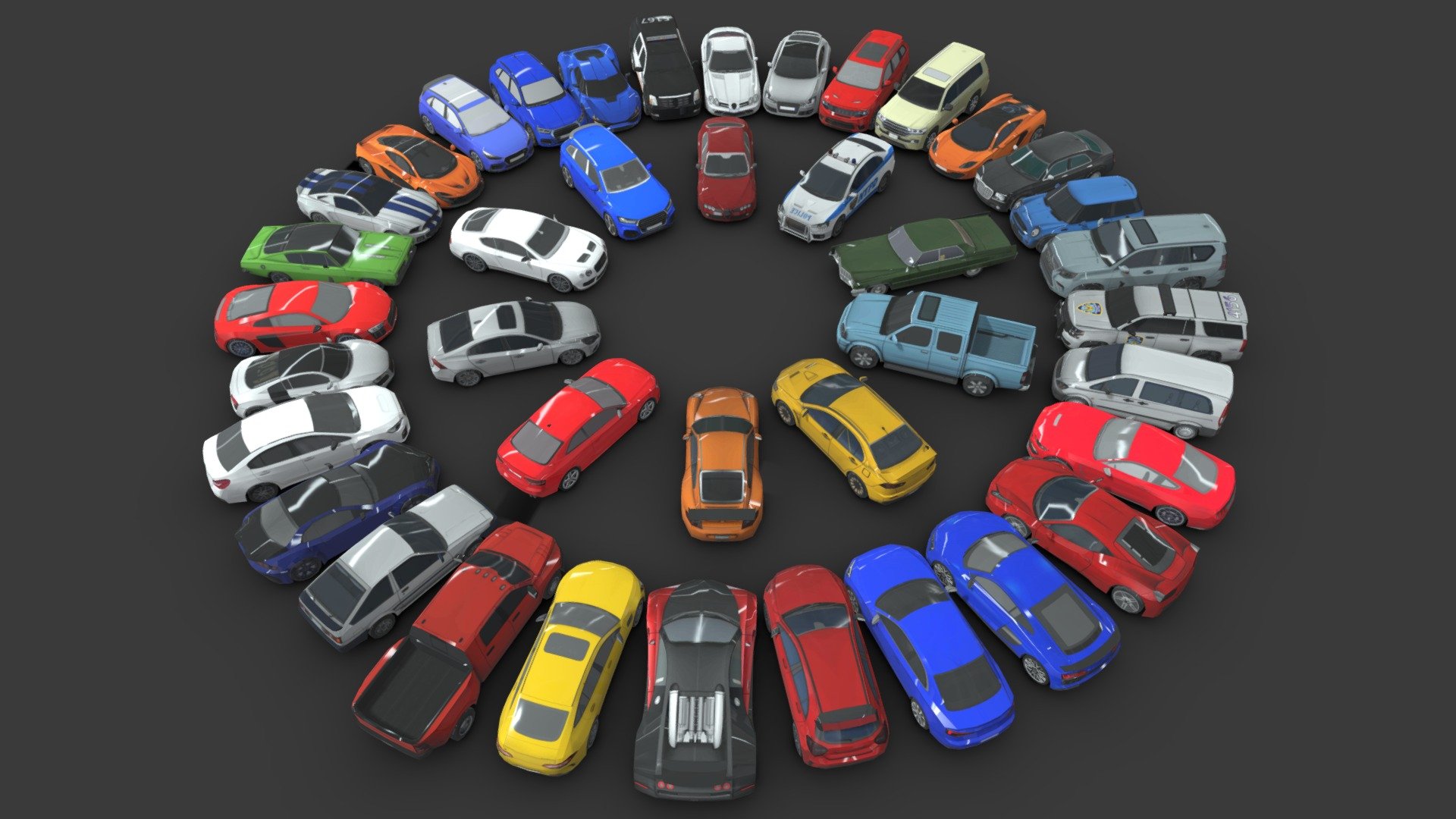 City Cars Pack 3 Buy Royalty Free 3D model by Sidra (Sidramax