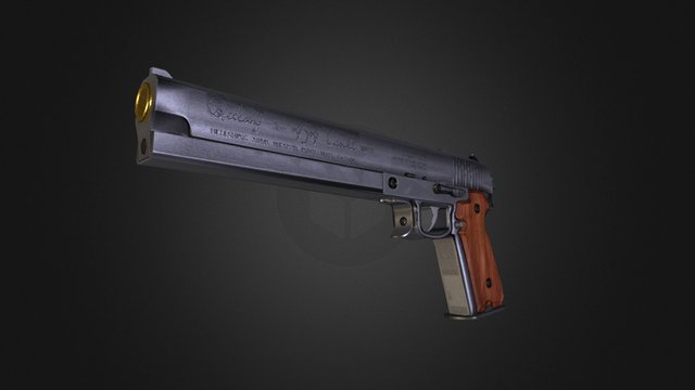 Jackal pistol 3D Model