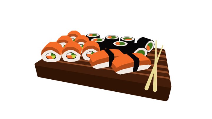 SUSHI BOARD 3D Model