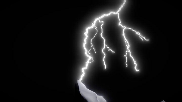Lightning Strike 3D Model
