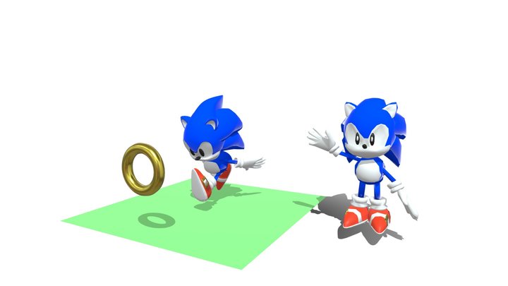 Fan Made Sonic Model 3D Model