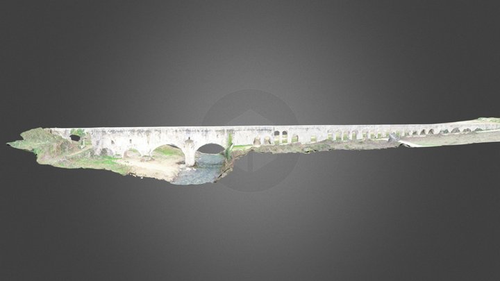 Pont-aqueduc d'Ansignan - Fenouillèdes 3D Model