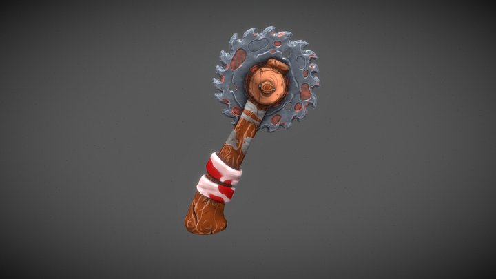 Saw  Weapon 3D Model