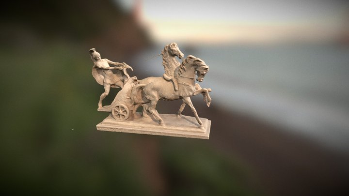 Achilles Riding his Chariot 3D Model