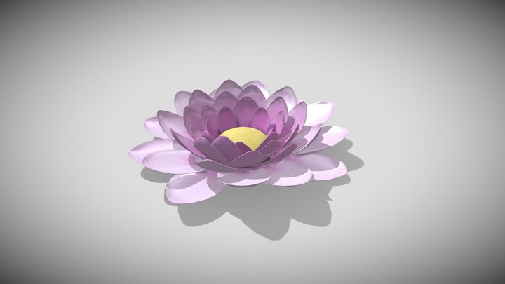 Lily Pad Flouwer 3D Model