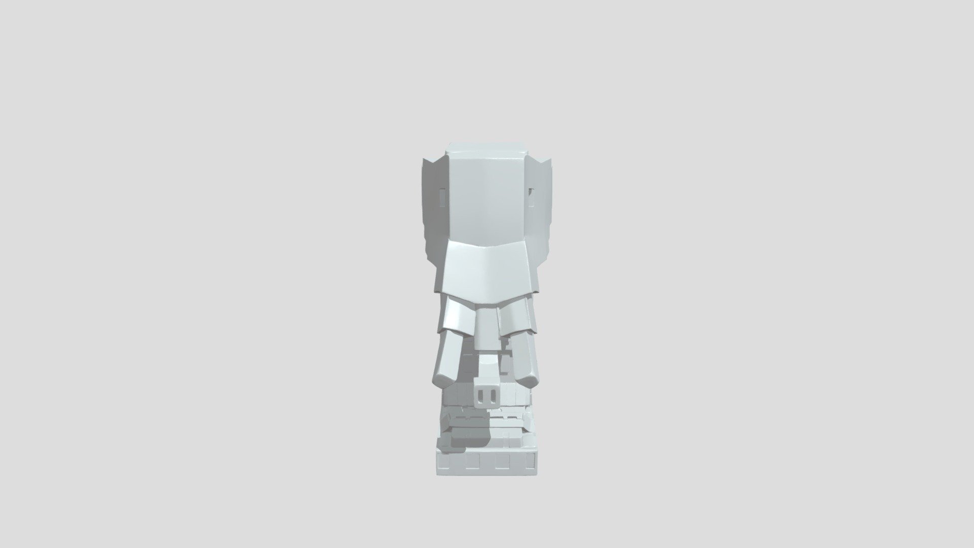 Blocky mammoth-like creature - 3D model by clutch-uefn [08ed41a ...