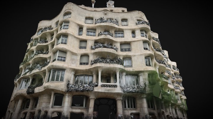 La Pedrera (Casa Mila) - Antoni Gaudí 3D Model