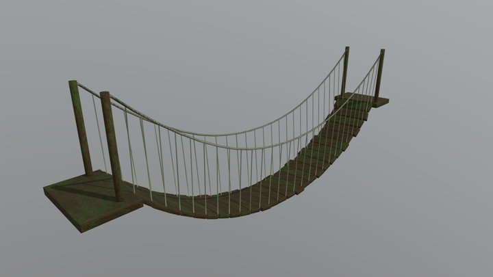 Wooden bridge 3D Model