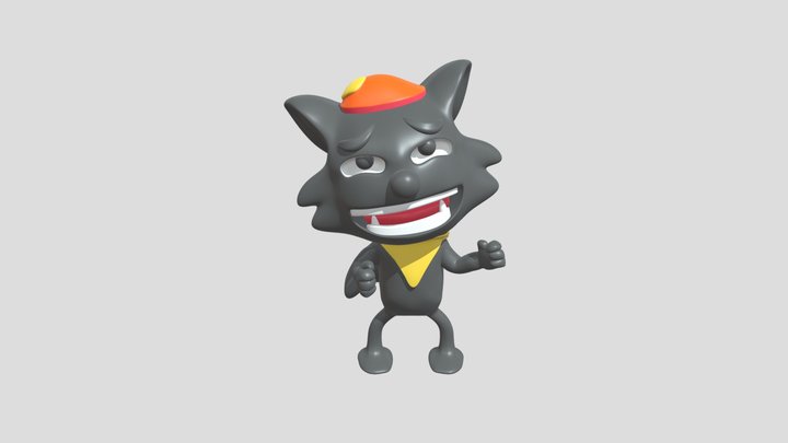 grey wolf 3D Model