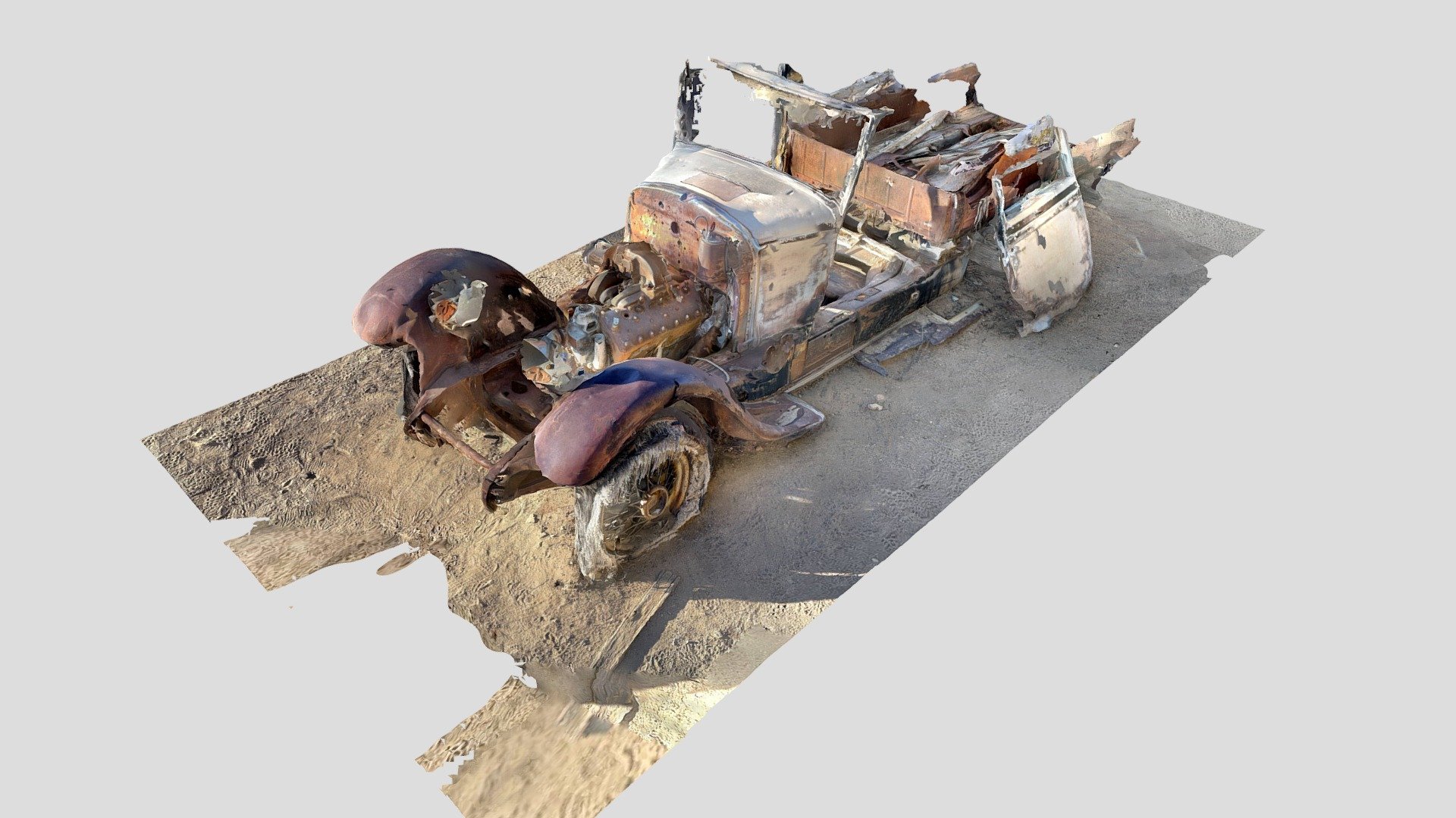 Rusted jalopy iPhone lidar scan