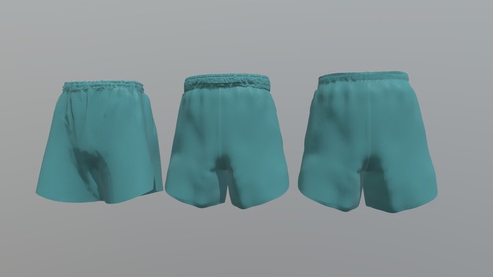 Distance Short Men 3D Model