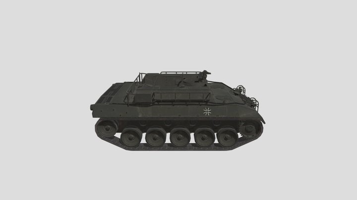 Low-Poly M39 Armored Utility Vehicle 3D Model