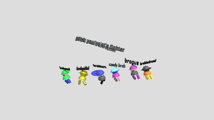 Pick your fighter 3D Model