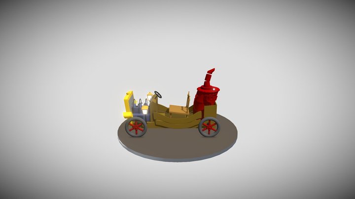 Carro 8 Corrida Maluca 3D Model