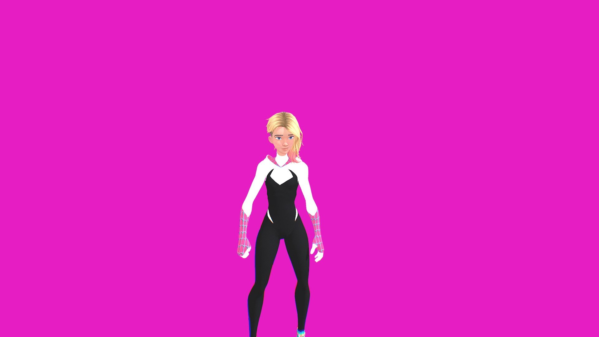 Spider Gwen [Unmasked] - 3D model by ArthurMSM (@ArthurMSM) [08f1541]