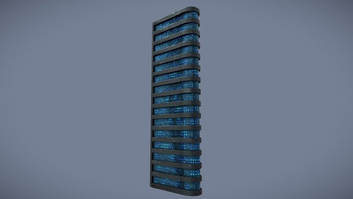 Sci-fi Building 10 3D Model