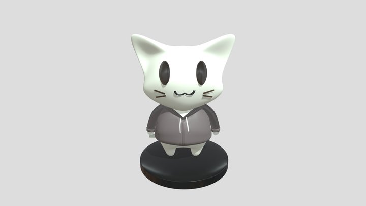 Toy Art_little cat 3D Model